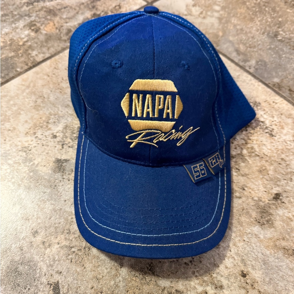 New NAPA Racing Hat Strapback Blue Baseball Cap Embroidered Logo 56 28